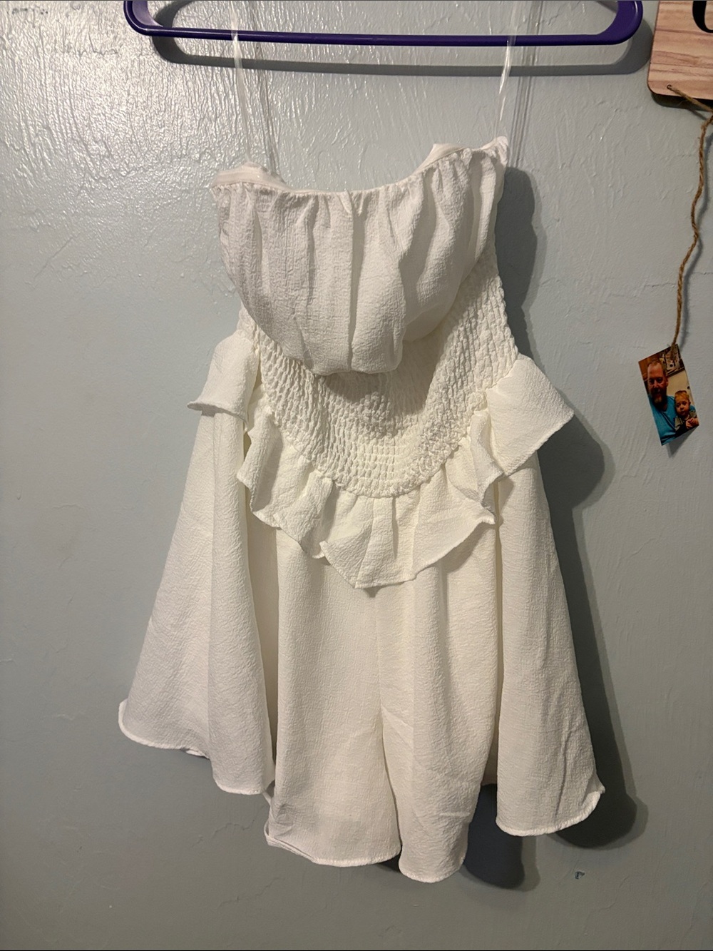 Forever 21 White Strapless Romper